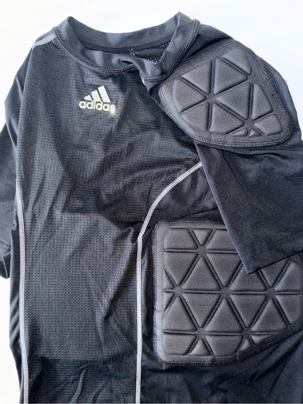 Adidas CLIMACOOL Padded Shirt Men’s S Black Gray Performance Compression